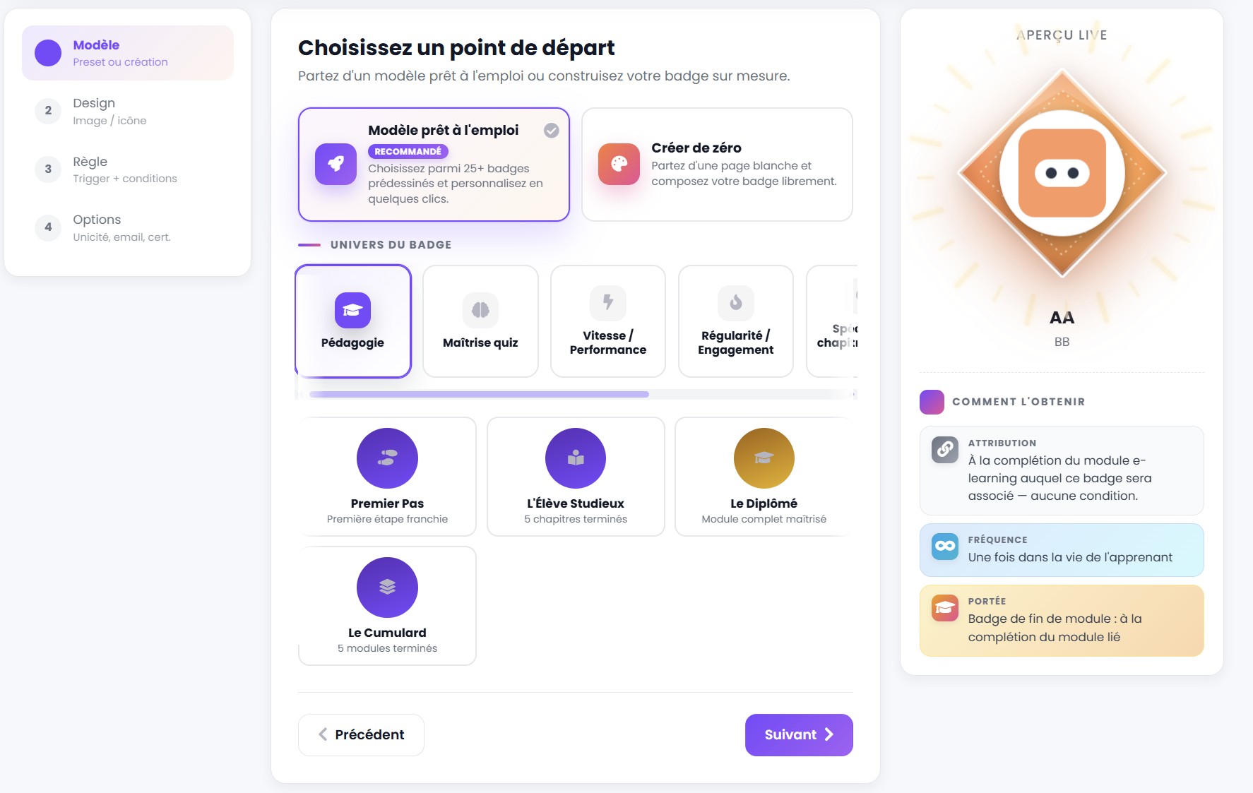 Studio de badges