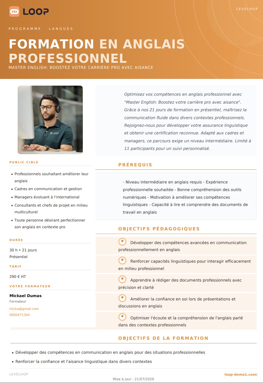 Programme PDF
