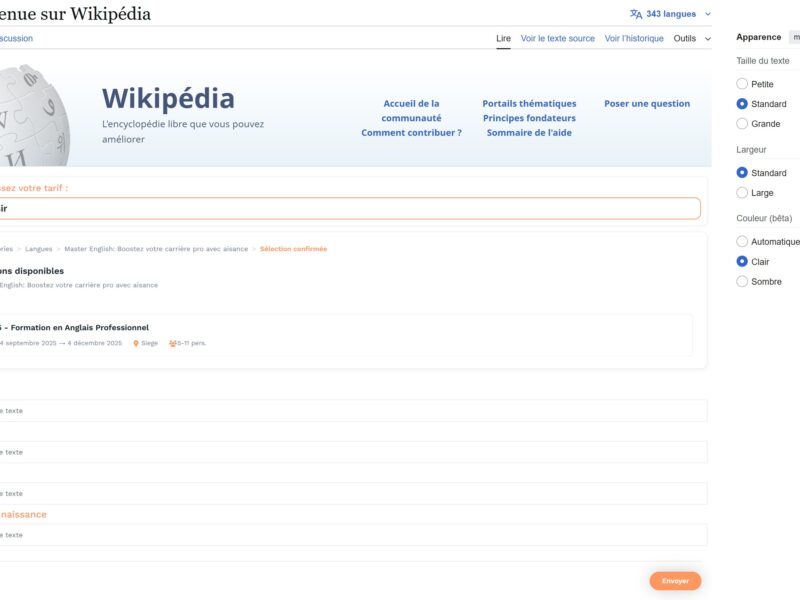 Intégration iFrame dans site web