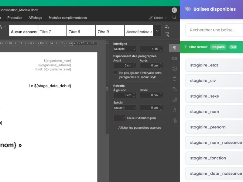 Système de balises dynamiques