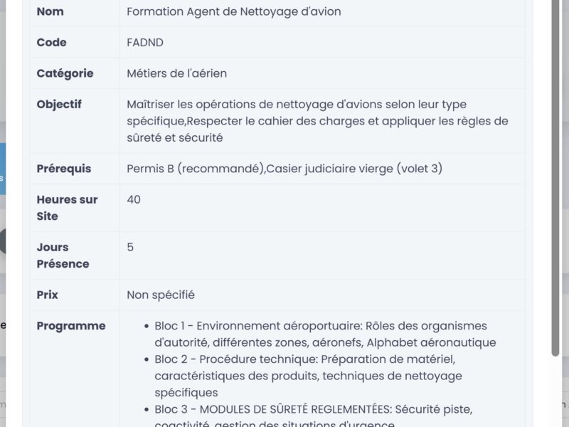 Import de programmes PDF par IA