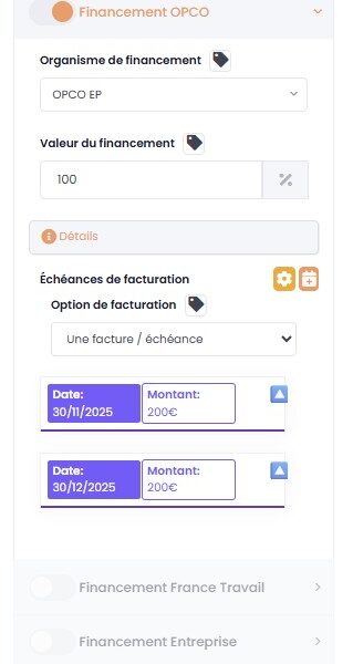 Gestion des échéances de paiement