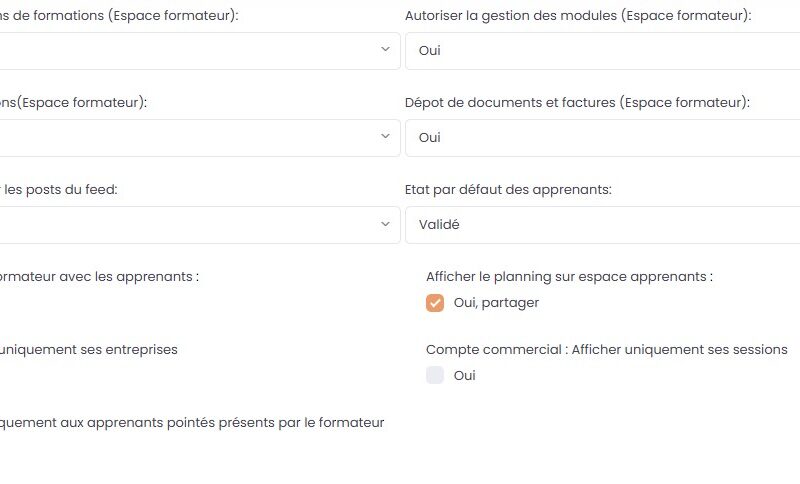 Gestion des accès et permissions