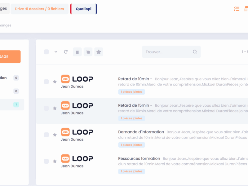 Messagerie interne Loop