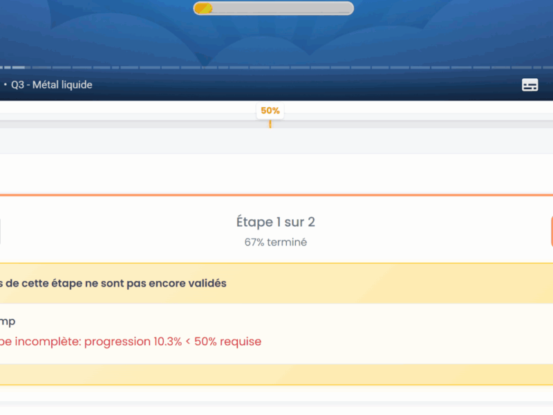 Règles de déblocage personnalisables