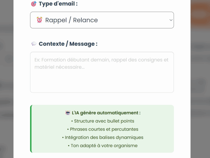 Rédaction d'emails assistée par IA