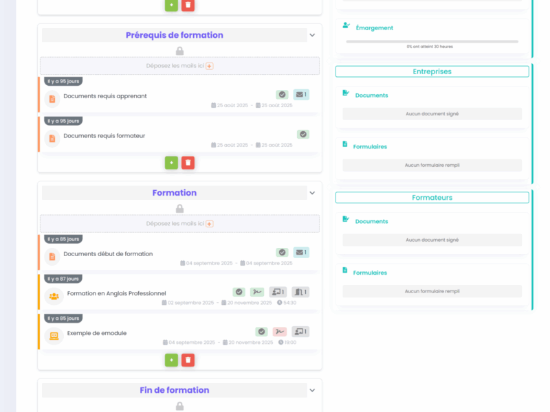 Workflows personnalisables par étapes