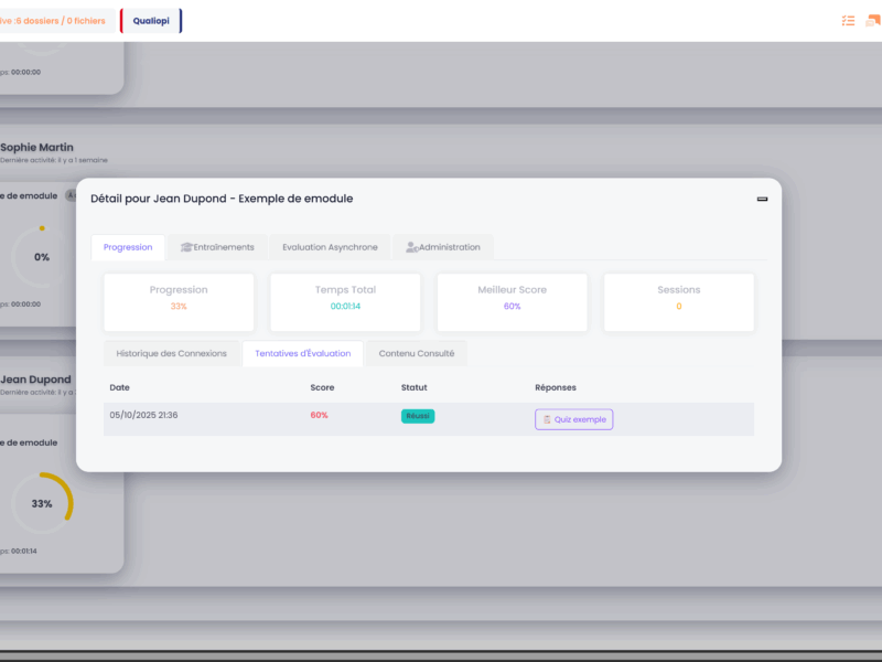 Questions ouvertes et dépôt de devoirs
