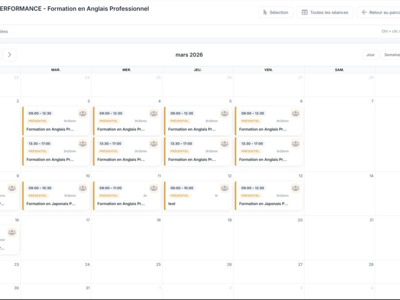 Affectation des formateurs aux sessions