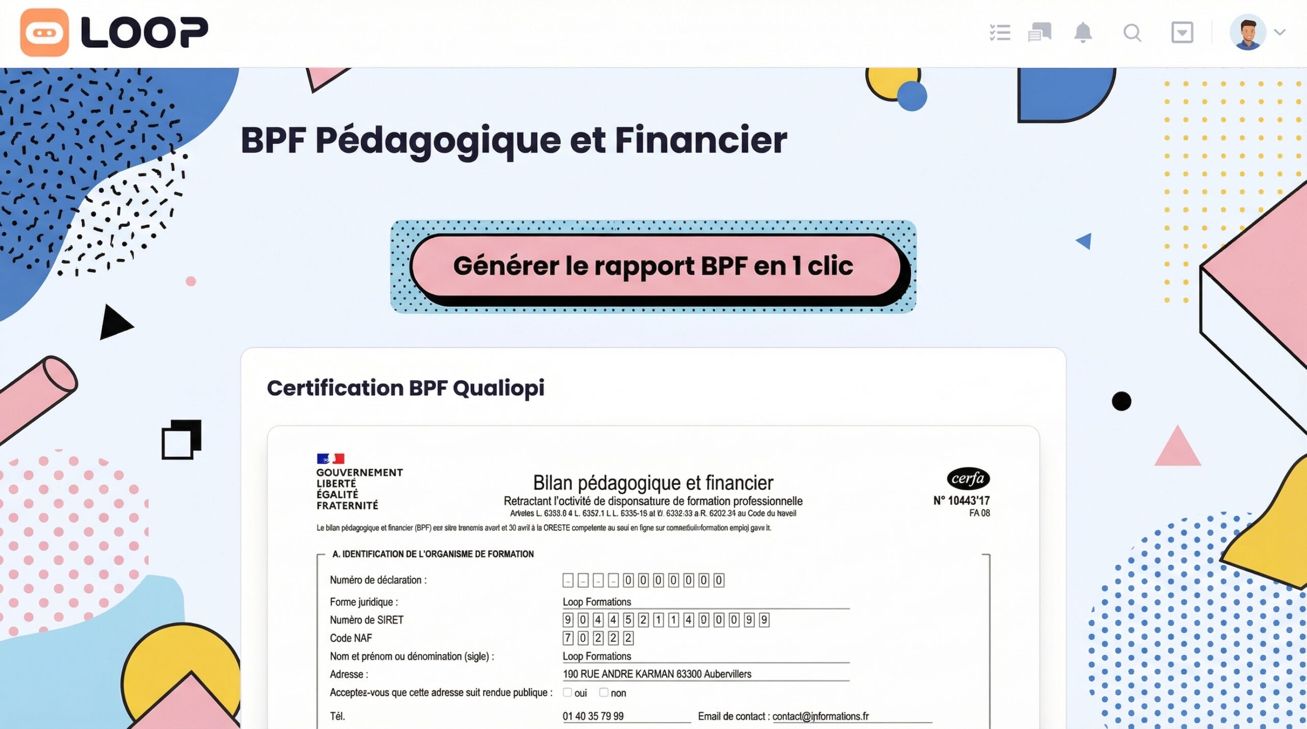 BPF & export comptable