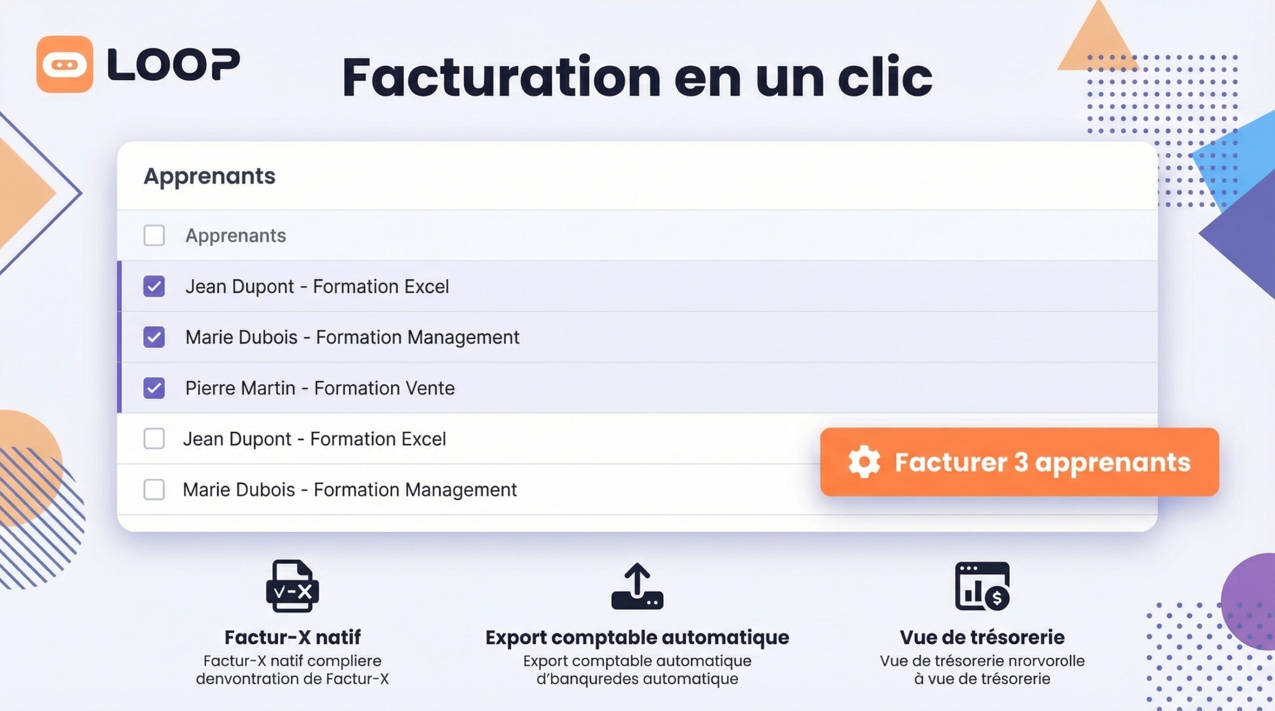 Facturation en un clic